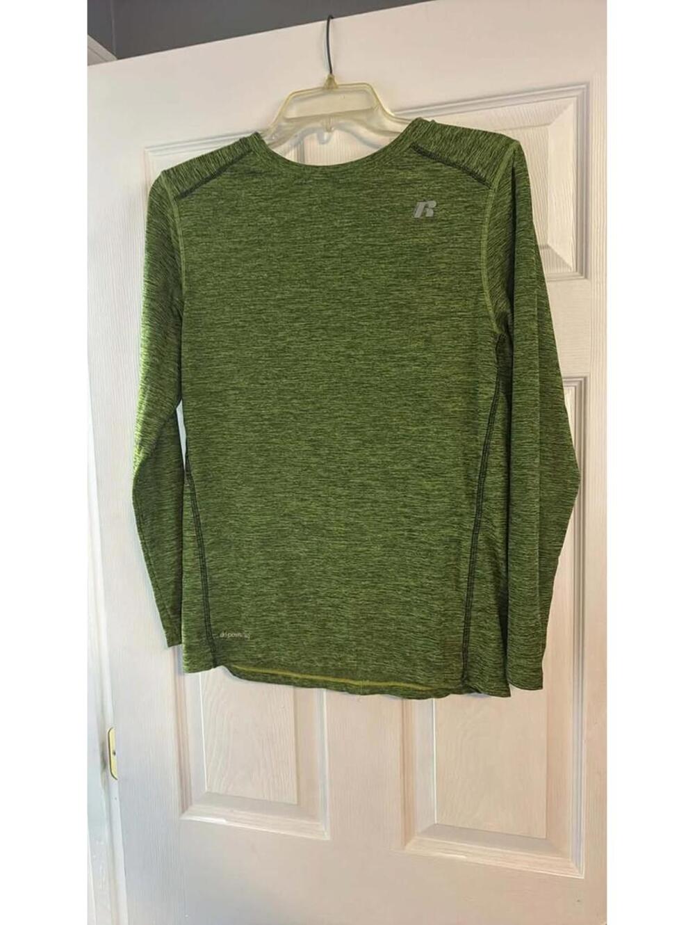 Russell Athletic Green Long Sleeve Performance Shirt